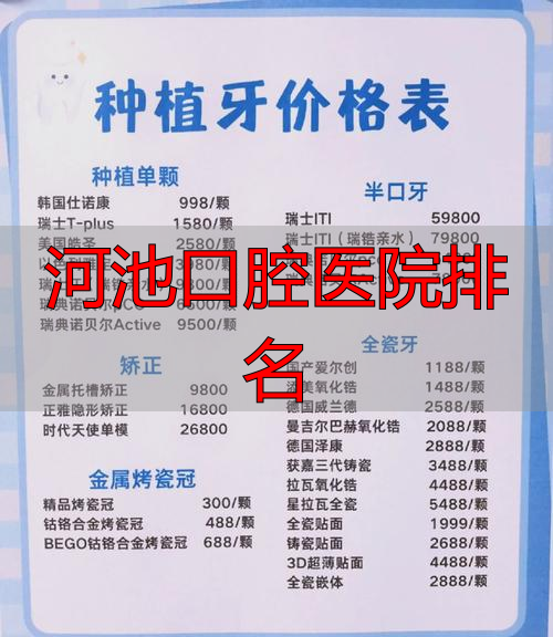 河池看牙选哪家？解锁公立医院与民营机构对比，附种植矫正价格参考