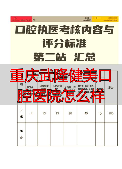 从资质到患者评价，一文说清重庆武隆健美口腔医院到底怎么样